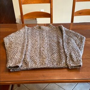 Old Glory Textured Gray Turtleneck Sweater